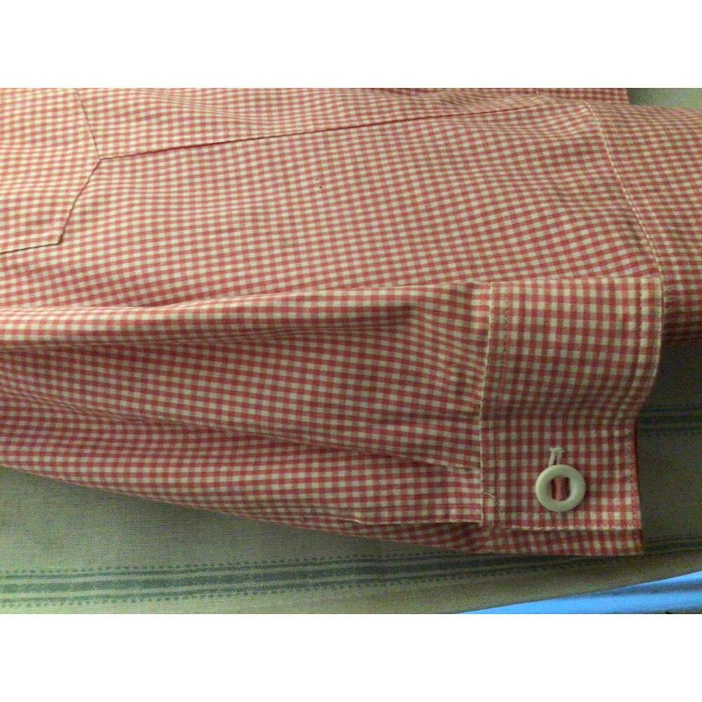 Alfred Dunner Pink and White Gingham Jacket Size 16 - Picture 5 of 12
